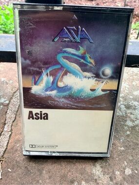 Vintage Asia Cassette Tape with Dragon Artwork - Blue/Teal